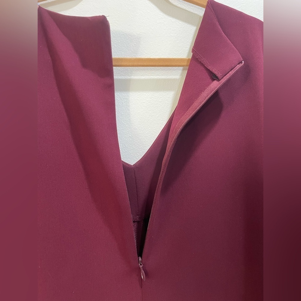 Amanda Uprichard Burgundy V-Neck Tunic - Picture 4 of 10